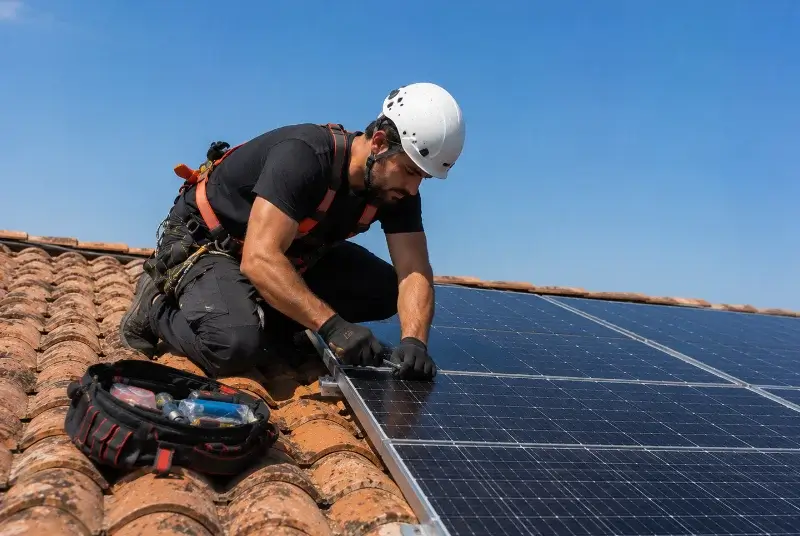 Maintenance et monitoring de panneaux solaires à la Grève-sur-Mignon